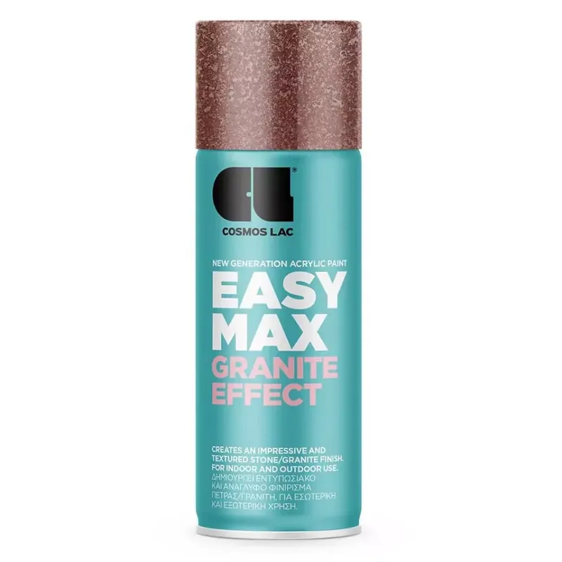 Biztonságos vásárlás Cosmos Lac Spray Easy Max gránit effect terracotta N932 fújható festék spray 400ml