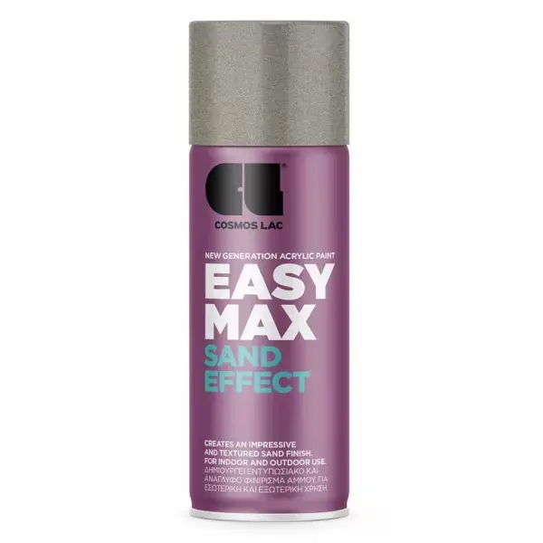 Olcsó Cosmos Lac Spray Easy Max Sand Effect szürke N941 fújható festék spray 400ml