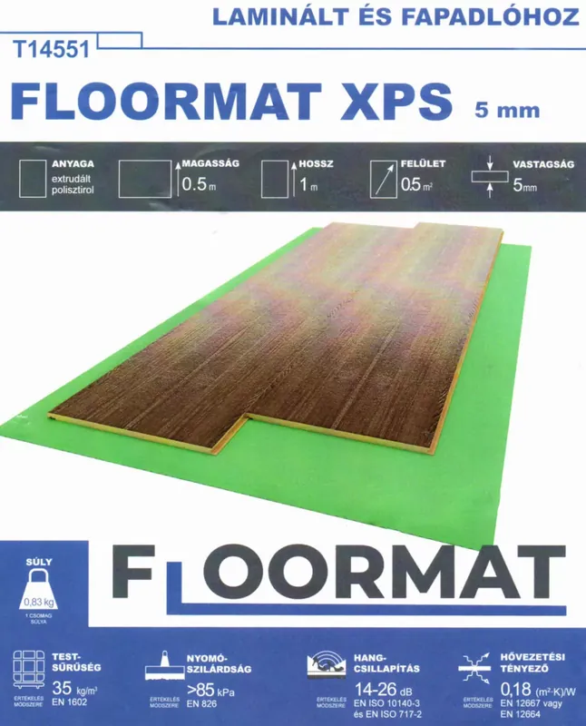 Floormat XPS 5mm laminált padló alátét Ne maradj le