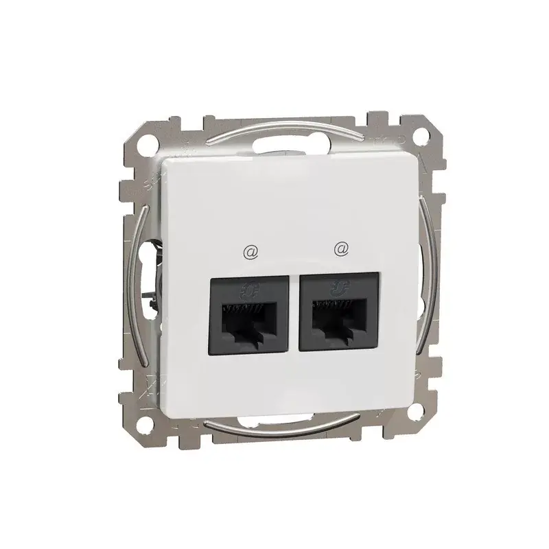 Gyors kiszállítás SEDNA ÚJ 2xRJ45 CAT5e UTP ALJ FEHÉR