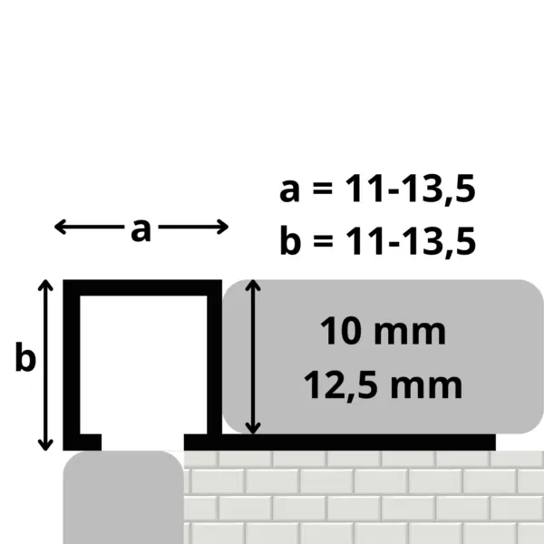 Népszerű Rodelux Alu Q dekorprofil - 250cm - 10mm Eloxált ezüst