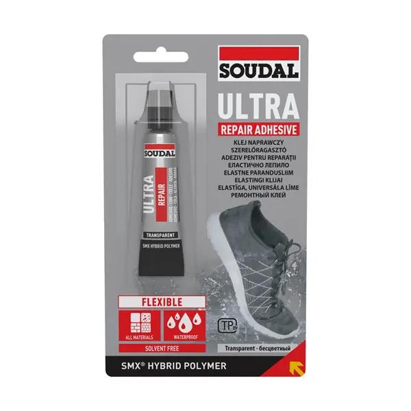 Csak ma Cipőragasztó Ultra Repair 20 ml transzparens Soudal