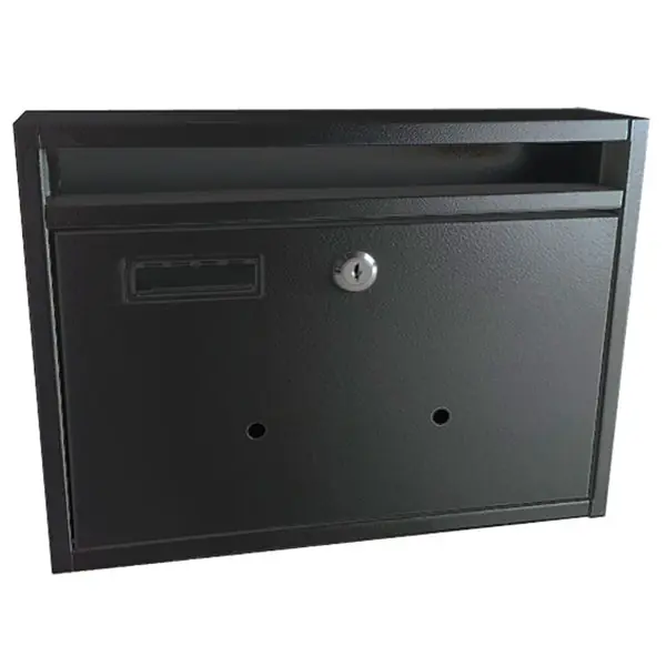 Postaláda fekvő LÉPCSŐHÁZI lenyíló (34x26cm) antracit, névtartóval Szuper akció