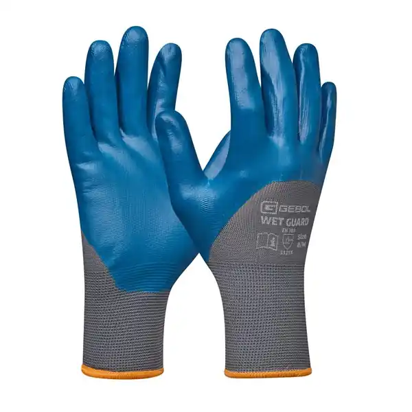 Védőkesztyű mártott nitril "Wet Guard Blau" (11) Vásárlói kedvenc