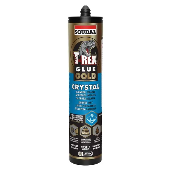 Legjobb ár Szerelőragasztó T-REX GOLD Crystal 290 ml Soudal