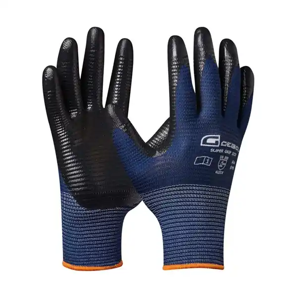 Népszerű Védőkesztyű mártott nitril "Super Grip Eco" (10)