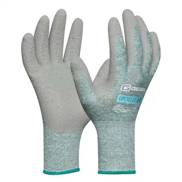 Vedd meg most Védőkesztyű mártott latex zöld "Upcycled Grip" (8)