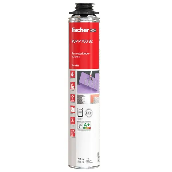 Árcsökkenés Ragasztóhab 750 ml (pisztolyhoz) PUP P 750 G B2 (HU) fischer
