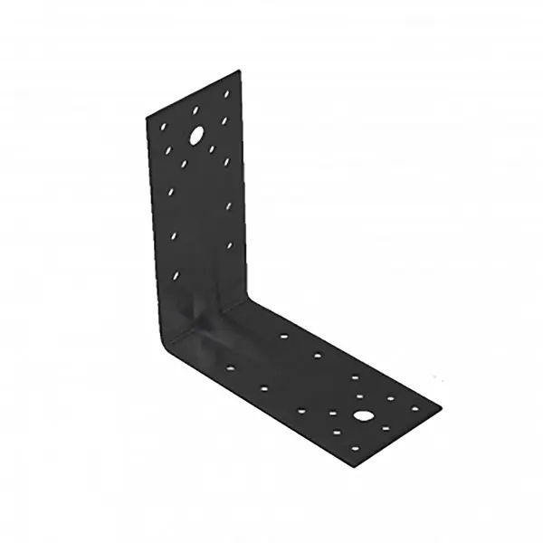 Sarokösszekötő lemez erős. 140 x 140 x 65 / 2,5 mm fekete Akció