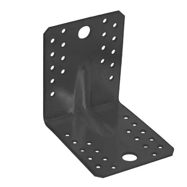 Sarokösszekötő lemez erős. 90 x 90 x 65 / 2,5 mm fekete Csak ma