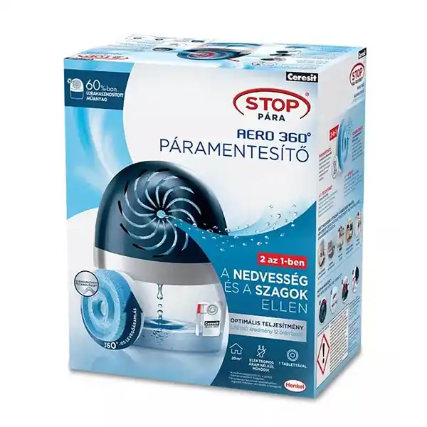 Páramentesítő készülék Ceresit Stop Pára Aero 360° + egy tabletta Szezonális akció