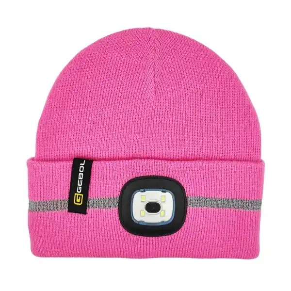Outlet Sapka LED világítással fényvisszaverő csíkkal pink (gyermek)