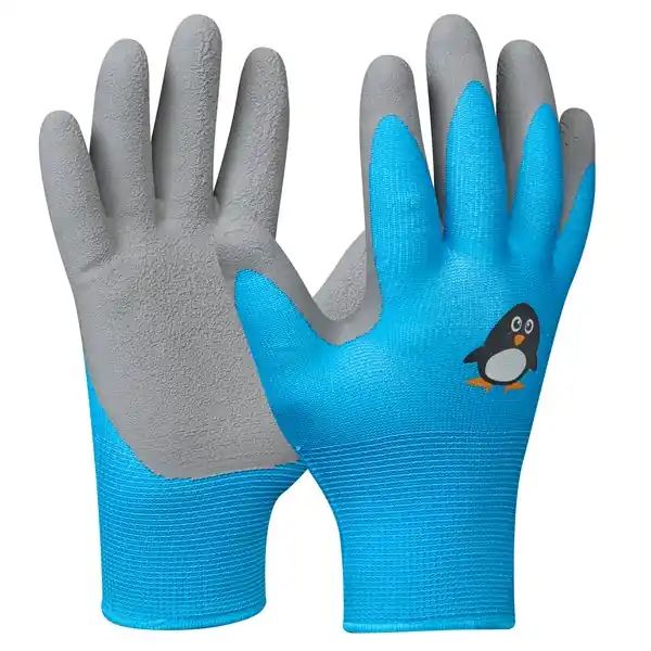 Védőkesztyű mártott latex téli kék "Pingu" (5) (gyermek) Akció