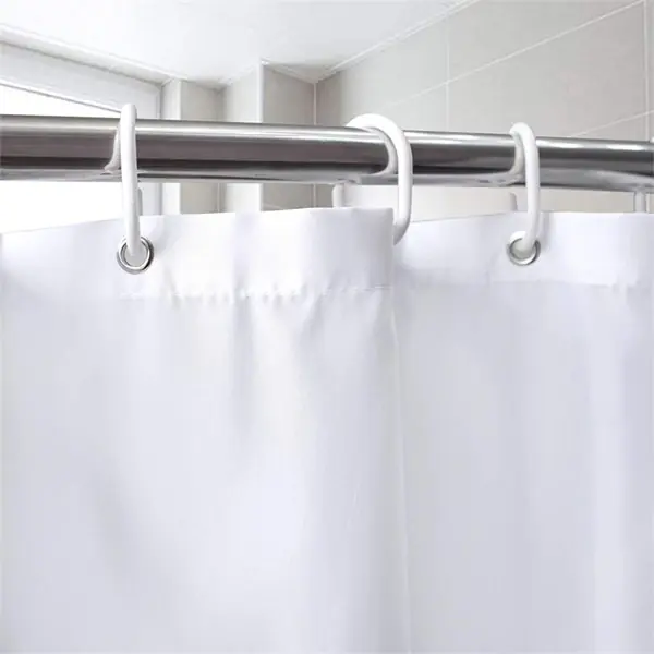 Prémium Zuhanyfüggöny 180 x 200 cm textil fehér