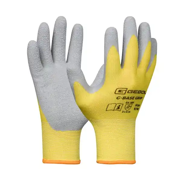 Expressz kézbesítés Védőkesztyű mártott latex "G-Base Grip" (10)