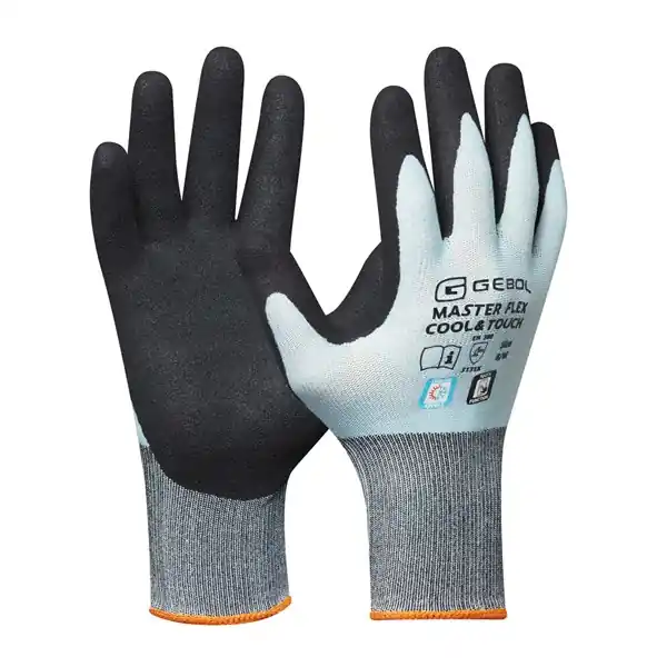 Expressz kézbesítés Védőkesztyű mártott nitril "Master Flex Cool&Touch" (9)