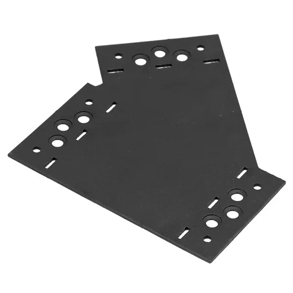 Korlátozott ajánlat Összekötő lemez "Y" jobbos 155 x 176 x 85 / 2,5 mm fekete (díszítőelemmel kiegészíthető)