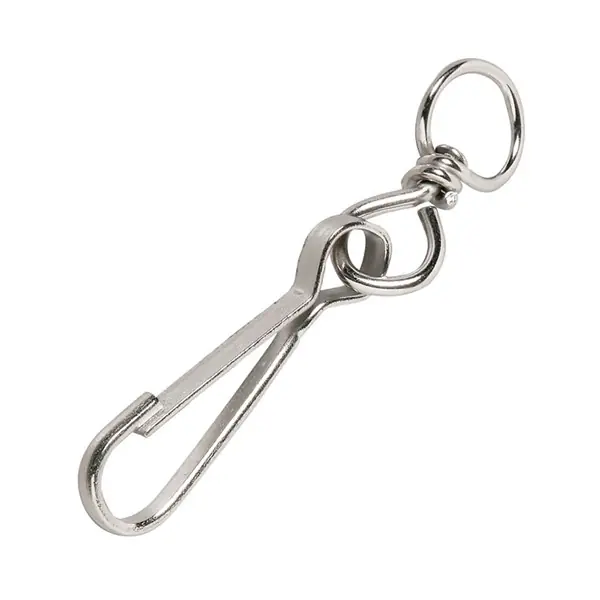Alacsony ár Simplex karabiner+forgó 40mm nikkelezett