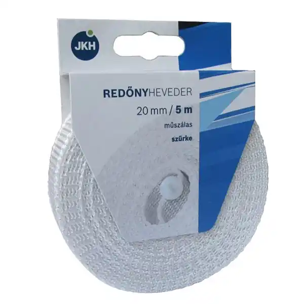 Redőnyheveder műszál 20mm szürke 10fm (10 fm) Vásárlói kedvenc