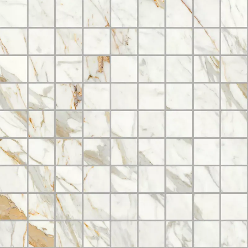 Végkiárusítás Ragno Incanto Calacatta Michelangelo Mosaico Glossy R95S 300X300