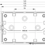 KÖTŐDOBOZ 125x86x41mm IP55 KA016 Árengedmény