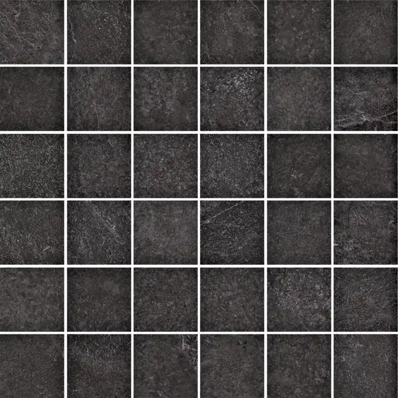 Csak ma Ragno Slate Black Mosaico Tessera 5X5 R6Gz 300X300