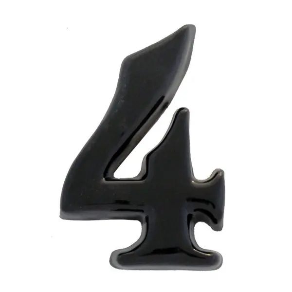 Kerámia házszám 4 fekete 12cm Bestseller