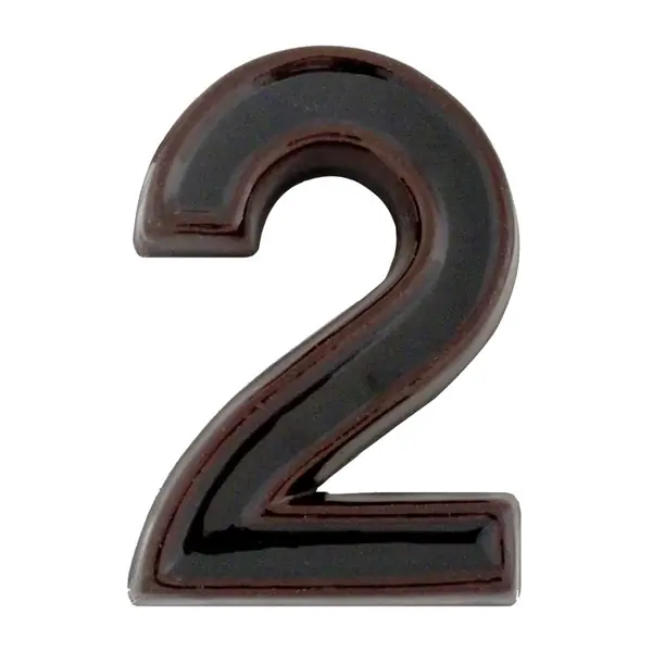 Árengedmény Kerámia házszám 2 barna 12cm