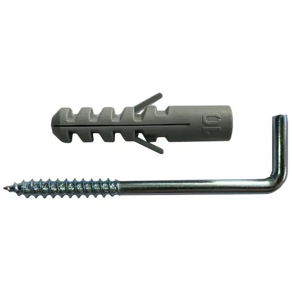 Gyors kiszállítás Falhorog 4,5x60 horganyzott+ kerek tipli 8x38 (2 db)