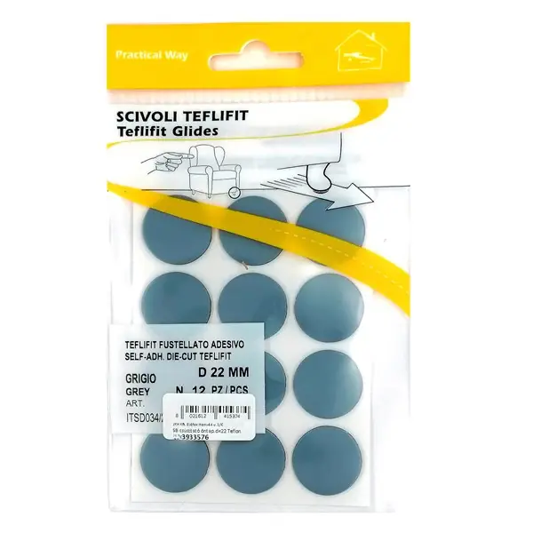 Csúsztató öntapadó d=22 Teflon (12db) Vedd meg online