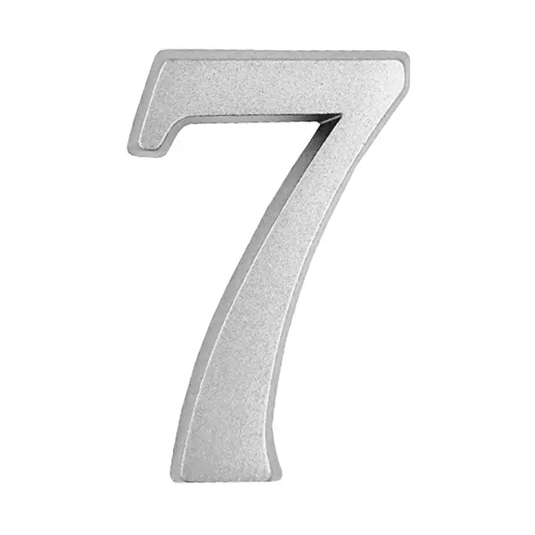 Ajtószám öntapadós matt ezüst "7" 4,5cm Biztonságos vásárlás