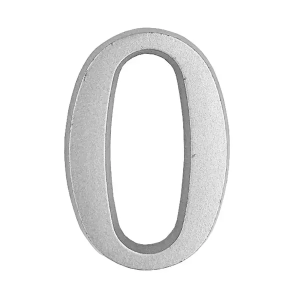 Exkluzív ajánlat Ajtószám öntapadós matt ezüst "0" 4,5cm