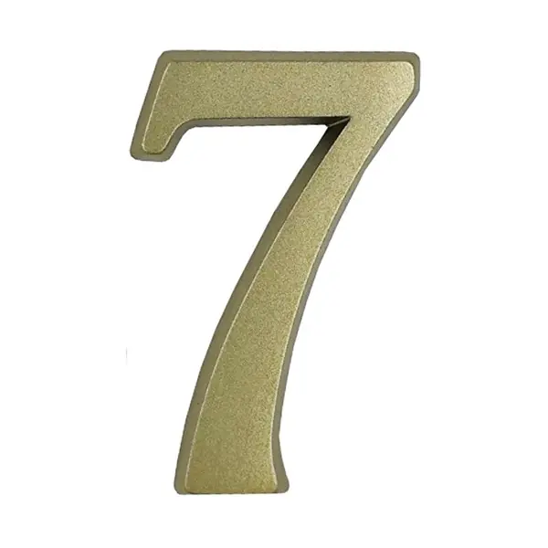 Expressz kézbesítés Ajtószám öntapadós matt arany "7" 4,5cm
