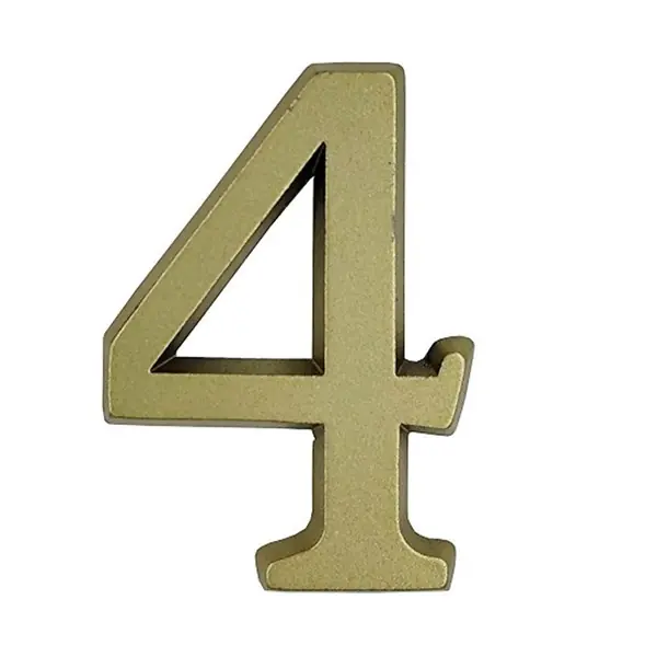 Ajtószám öntapadós matt arany "4" 4,5cm Vásárlói kedvenc