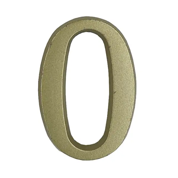 Ajtószám öntapadós matt arany "0" 4,5cm Vedd meg most