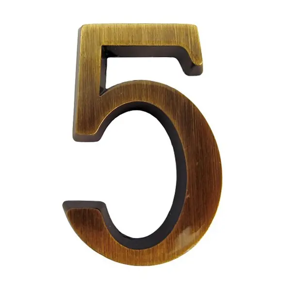 Ajánlat Ajtószám öntapadós antik "5" 4,5cm