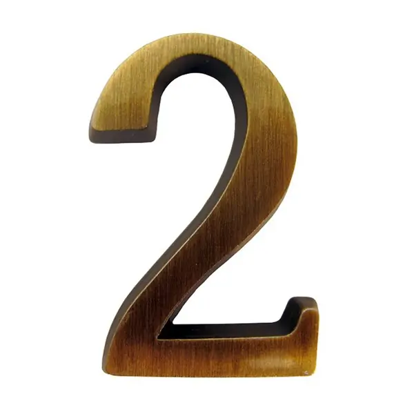 Ajtószám öntapadós antik "2" 4,5cm Népszerű