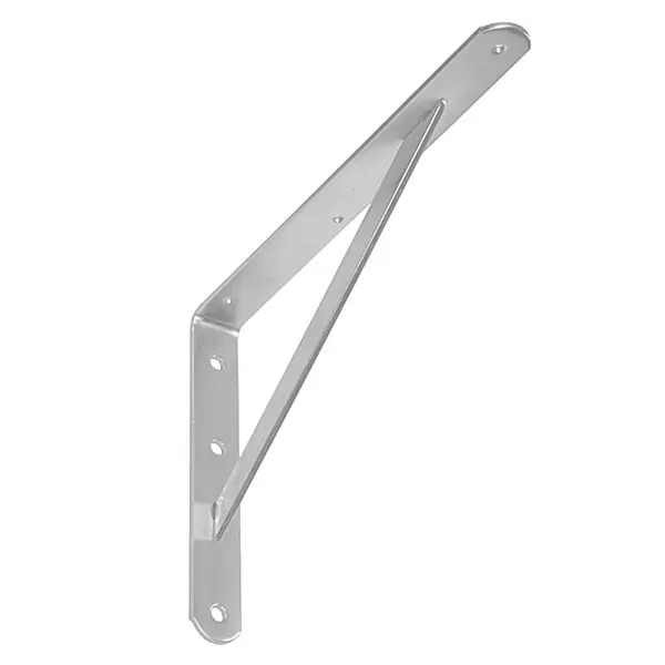 Olcsóbb Polctartó konzol fém erősített 200 x 300 x 20 / 3 mm horganyzott
