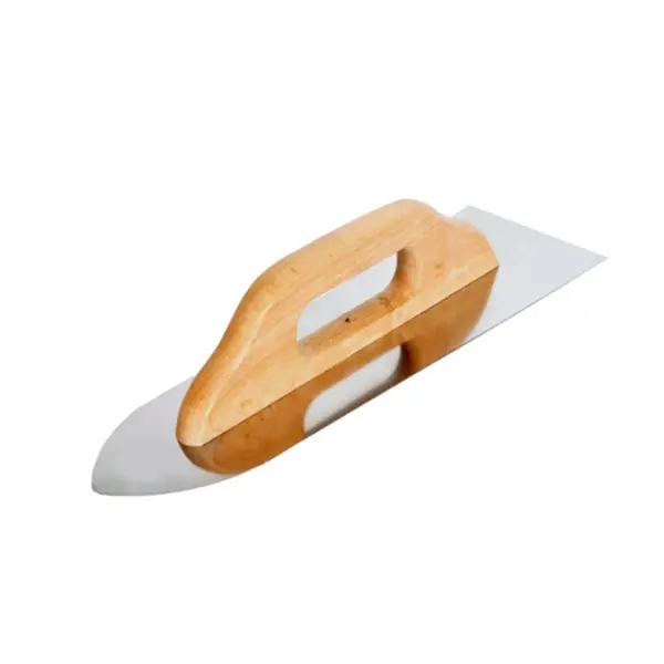 Glettvas fanyéllel hegyes 480 x 130 mm INOX Kedvezmény