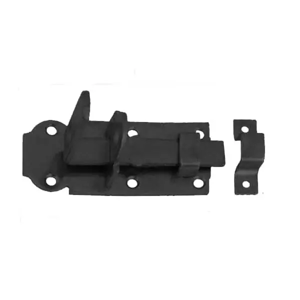 Árengedmény Tolózár+ütköző 100 x 45 mm egyenes lakatolható fekete