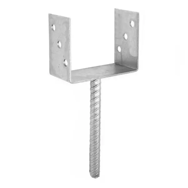 Biztonságos fizetés Oszloptalp "U" betonozható 151 x 60 x 100 / 4 mm (szár 200mm) horganyzott