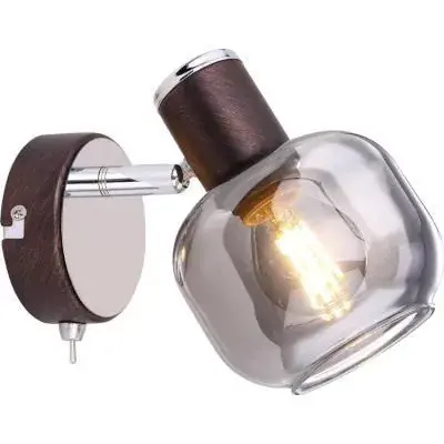 PALLO Spot 1xE14 40W barna-kr,kapcs. Biztonságos vásárlás