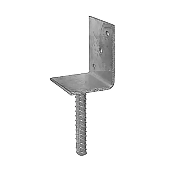 Árengedmény Oszloptalp "L" betonozható 80 x 60 x 100 / 4 mm horganyzott