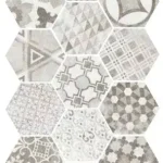 Hexatile Cement Garden Grey 17,5x20 hatszögletű mintás járólap Expressz kézbesítés