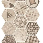 Szuper ajánlat Hexatile Cement Garden Sand 17,5x20 hatszögletű járólap dekor