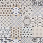 Rendeld meg most Bistro Mix 20x20 patchwork mintás cementlap hatású járólap