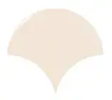 Korlátozott ajánlat Equipe Fan Cream 10,6x12 pikkely alakú falicsempe