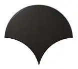 Ajánlat Equipe Fan Black Matt 10,6x12 pikkely alakú falicsempe