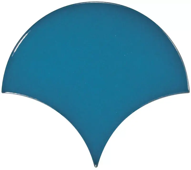Biztonságos fizetés Equipe Fan Electric Blue 10,6x12 pikkely alakú falicsempe