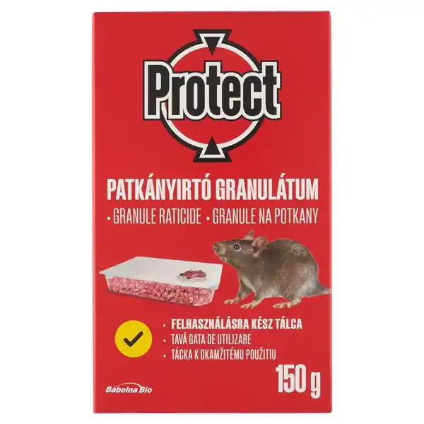 Rágcsálóirtó granulátum 2 x 75 g PROTECT Exkluzív ajánlat